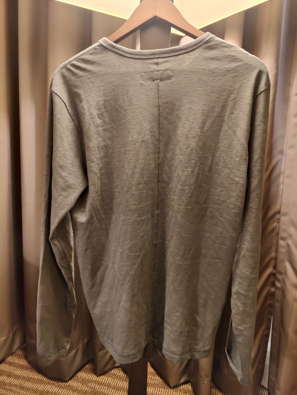 ✨ NWT Rag & Bone Long Sleeve Classic Lightweight Slub Jersey Tee (M) - Picture 3 of 6